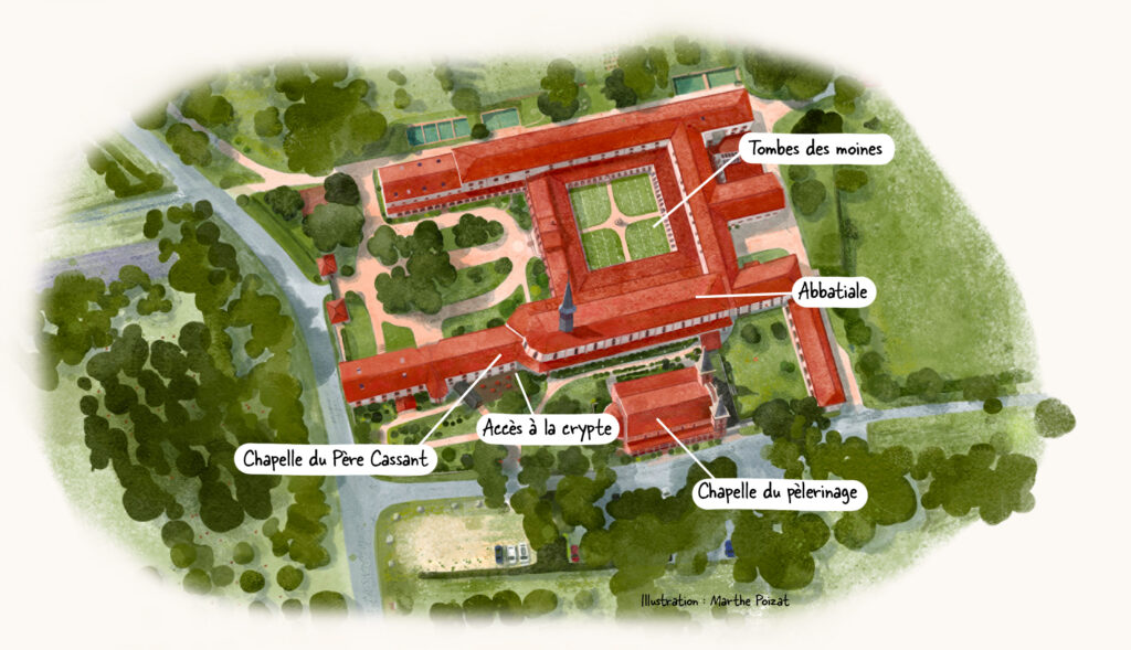 plan lieux spirituels abbaye marthe